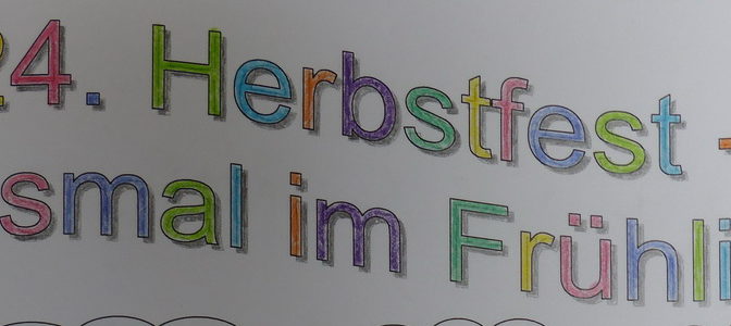 Herbstfest im Frühling