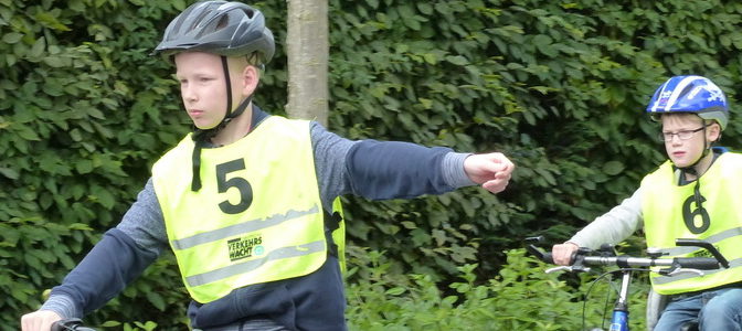 Fahrradprüfung der vierten Klassen