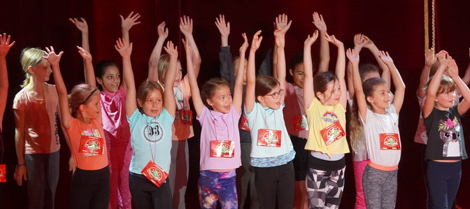 Zirkusunterricht der Kinder